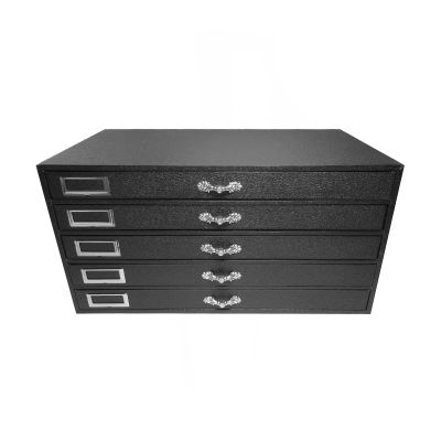 5 Drawer Jewelry Organizer, Storage Display shops Case Box Black New