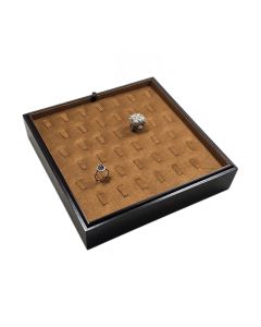 WALNUT/CHESTNUT 39 RING CLIP TRAY