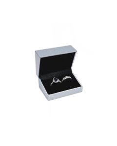 SILVER/BLACK DOUBLE RING BOX